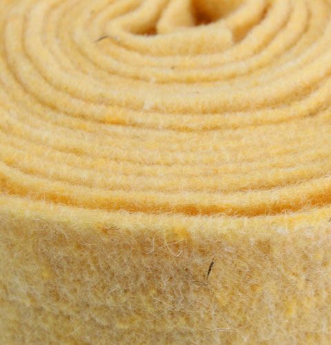 Floristik24 Filtbånd lysegult 15cm, 5m