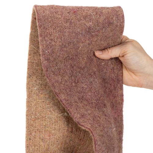 Tofarget filtbånd laget av ullfilt, 100 % ull, lilla/brun, 15 cm x 5 m | Floristik24.no