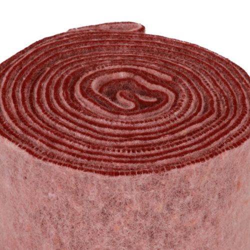 gjenstander Filtbånd dekorativt bånd rosa bærull filt tofarget 15cm 5m