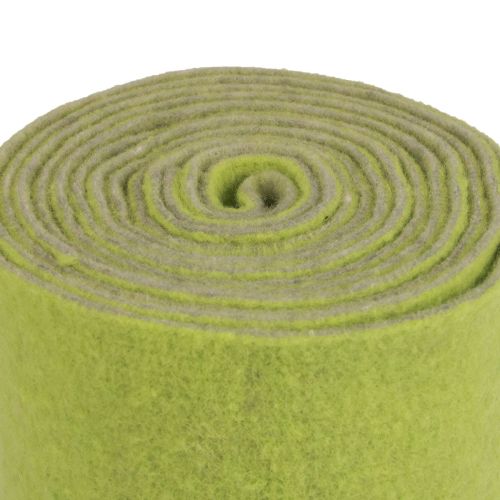 gjenstander Filtbånd ullbånd filtrull pyntebånd grønn grå 15cm 5m