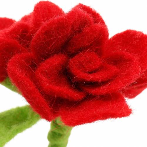 Floristik24 Filtblomst 15 cm med 3 blomster