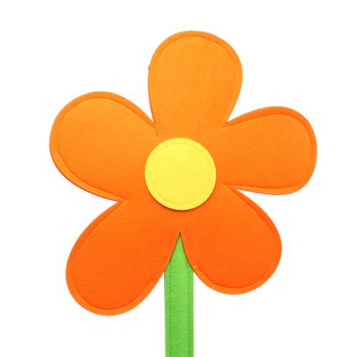 Floristik24 Filtblomst oransje 87cm