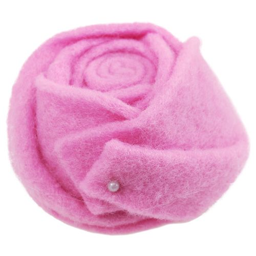 Floristik24 Filt rosa Ø8cm H4,5cm 6stk