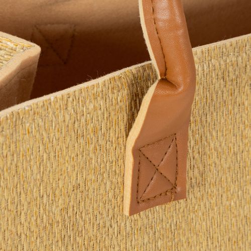 Filtveske i raffia-look 50 cm x 25 cm x 25 cm | Floristik24.no