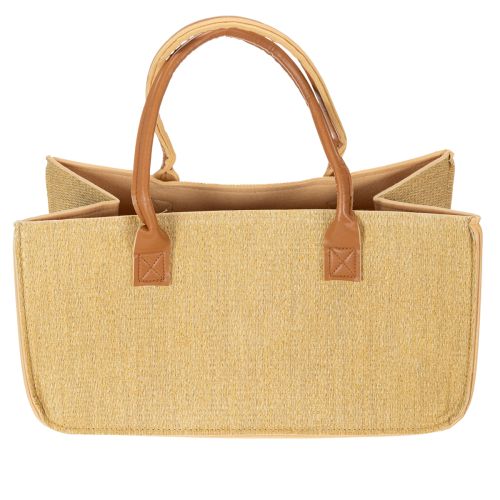 Filtveske i raffia-look 50 cm x 25 cm x 25 cm | Floristik24.no