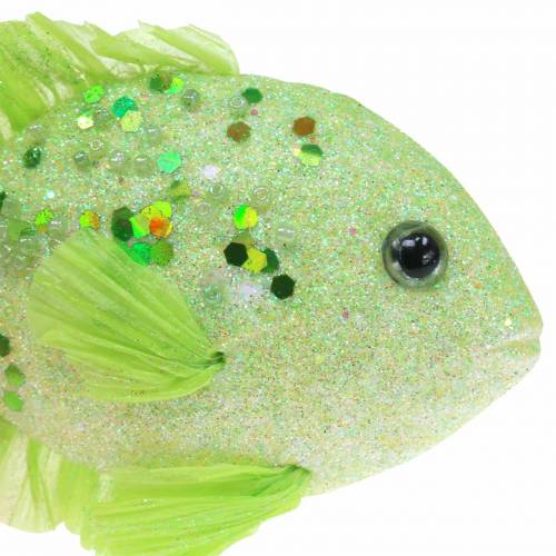 gjenstander Dekorativ fisk å henge grønn rosa oransje blå 13-24cm 6stk