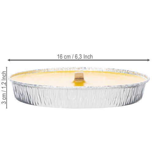 gjenstander Citronella-duftlys mot insekter, flammeskål perfekt for balkonger, terrasser og piknik, 16 cm
