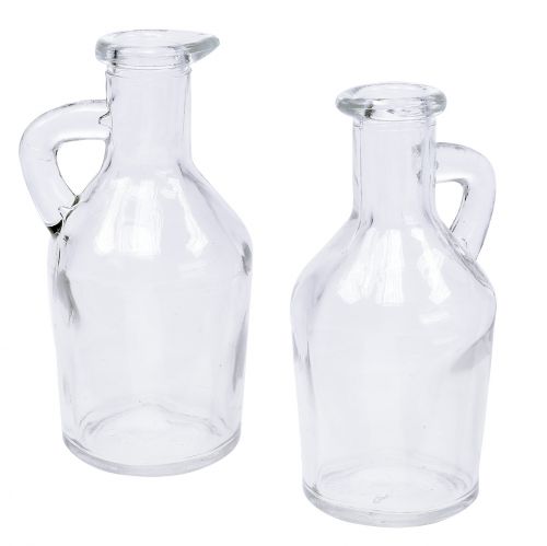 Floristik24 Flaske med håndtak klar Ø5,5cm H11cm 6stk