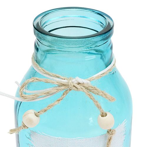 Floristik24 Glassflaske forskjellige farger Ø8cm H15cm 3stk