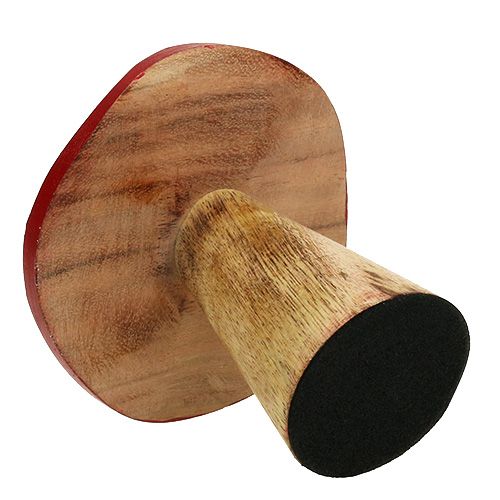 Floristik24 Fly soppblanding av soppblanding 9cm -10,5cm rød, naturlig 8stk