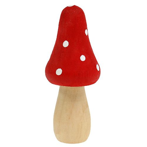 Floristik24 Toadstool laget av tre 6cm 12stk