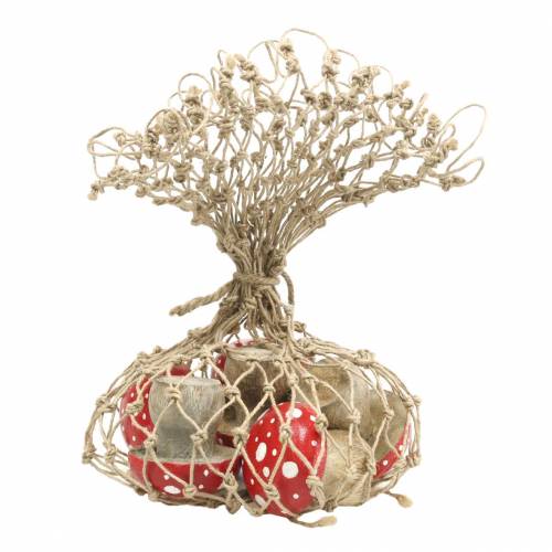 Floristik24 Dekorative paddehatter tre Ø4,6–5cm H4,6–4,9cm 6stk