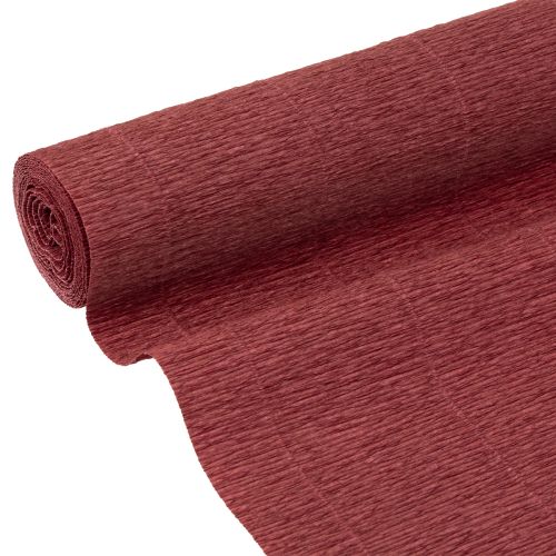 Floristik24 Florist crepe papir Bordeaux 50x250cm