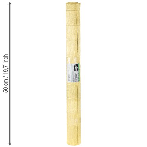 gjenstander Florist Crepe Paper Gold 50x250cm