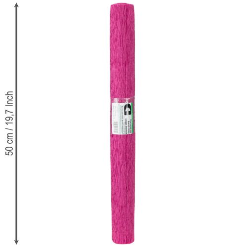 gjenstander Florist crepe papir magenta 50x250cm