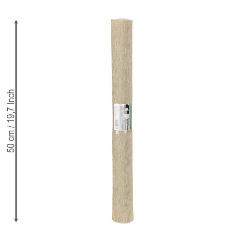 gjenstander Florist crepe paper natur 50x250cm