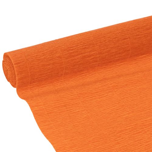 Blomsterdekoratør kreppapir, oransje rull, 50x250 cm kjøpe | Floristik24.no