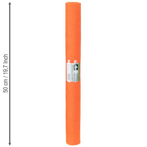 gjenstander Florist crepe papir oransje 50x250cm