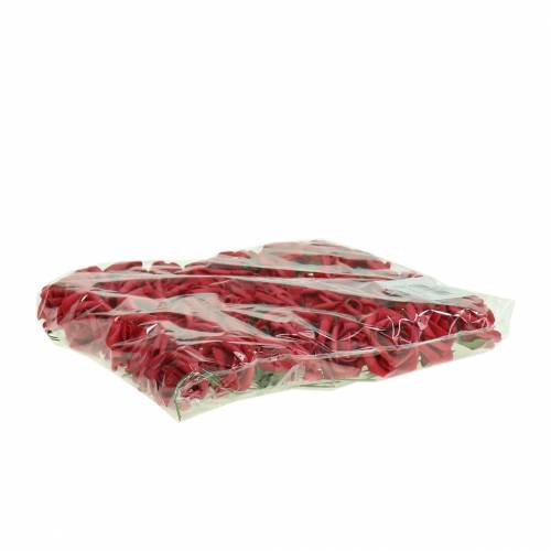 Floristik24 Skumrose Ø3,5cm rød 48 stk