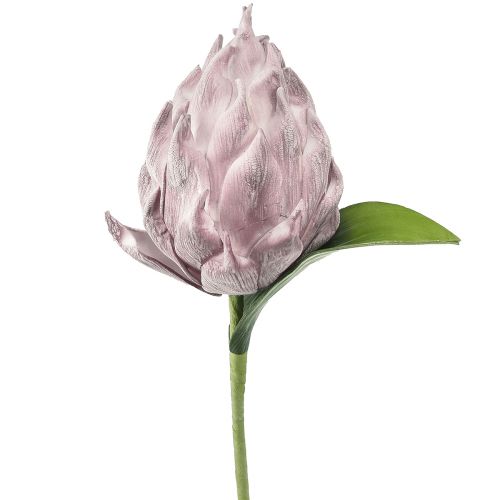 Floristik24 Skum artisjokk lys lilla 14cm L28cm 1 stk