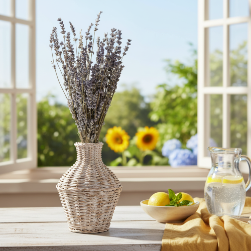 gjenstander Tørket lavendel, duftende tørkede blomster, 35–40 cm, 100 g