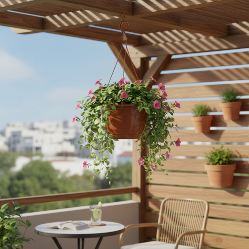 gjenstander Hengende kurv Ø25cm terrakotta