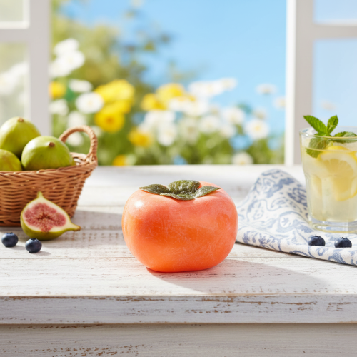 gjenstander Kunstig persimmon frukt dekorativ kunstig frukt Ø8cm H5,5cm