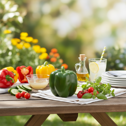 gjenstander Deco pepper grønn mat dummy grønnsak H10cm