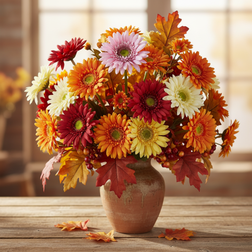 gjenstander Kunstige Blomster Gerbera Hage Kunstige Blomster Lilla 47cm