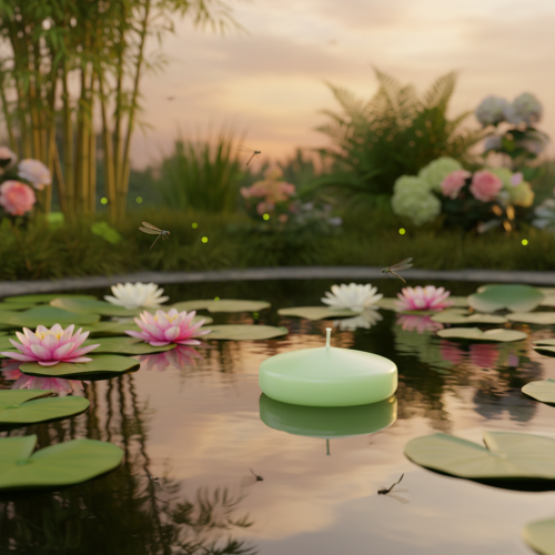 gjenstander Flytelys, dekorativt for festlige anledninger og stemningsfulle øyeblikk, 8 cm, 8 stk.