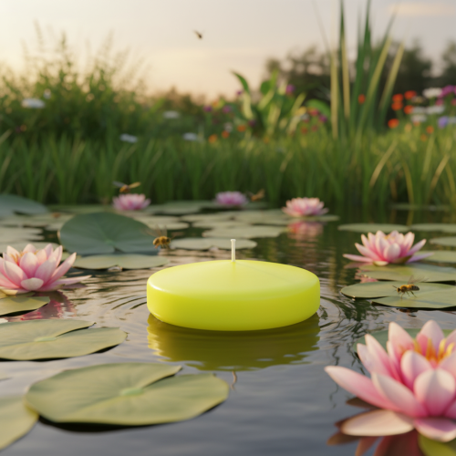 gjenstander Flytende lys, allsidige dekorasjonsmuligheter for elegant borddekorasjon og arrangementer, 8 cm, 8 stk.