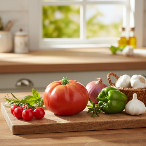 gjenstander Tomat kunstig kjøtt tomat mat dummy Ø10cm