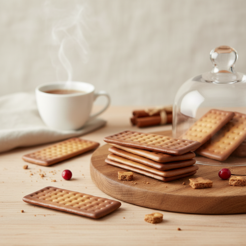 gjenstander Dekorative kjeks, kunstig mat, 24 deler, 9x4 cm, borddekorasjon, butikkvindudekorasjon, arrangementdekorasjon, fotorekvisitter