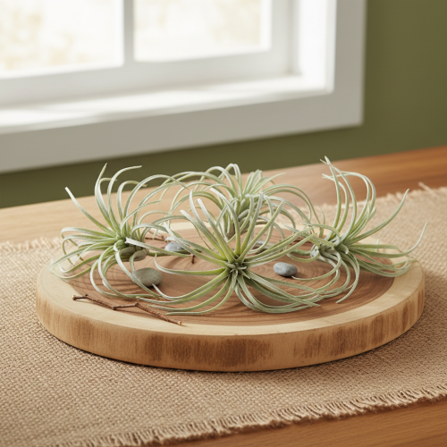 gjenstander Tillandsia sukkulente kunstige grønne planter 13cm
