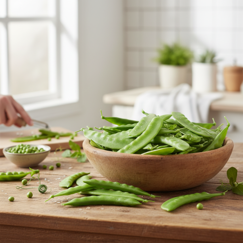 gjenstander Grønne erter Kunstig Mat Grønnsaker 11,5cm 24 stk