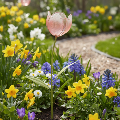 gjenstander Hageblomst dekorativ tulipan for blomsterbed og kanter 94 cm
