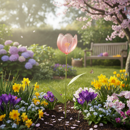 gjenstander Hageblomst dekorativ tulipan for blomsterbed og kanter 94 cm