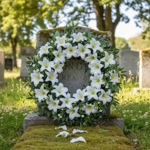 gjenstander Lilje på ståltråd, medium, 25 stk.