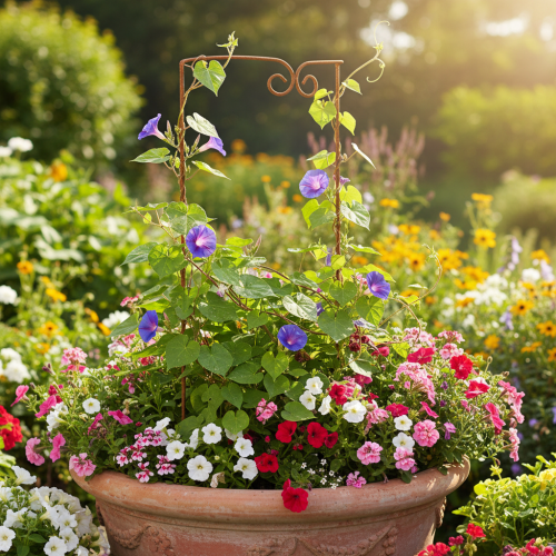 gjenstander Espalier, klatrehjelpemiddel, buet dekorativt element for blomsterbed og plantepotter, 75 cm