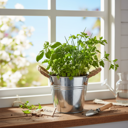 Bøtte med tauhåndtak Ø14 cm H12 cm | Floristik24.no