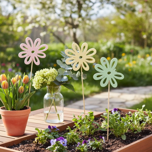 gjenstander Dekorative blomsterplukkere for vårlige detaljer i blomsterkasser og vaser (16 stk.)