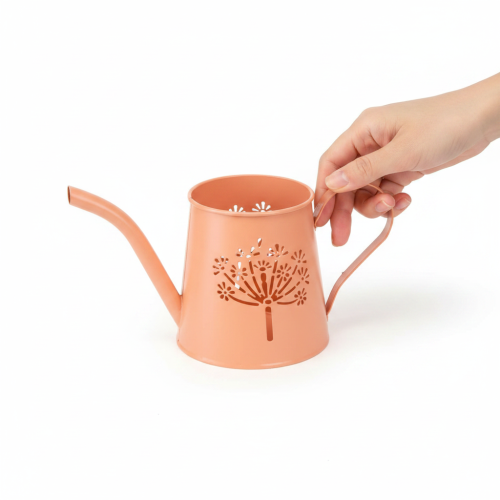 Dekorative vannkanner i metall, oransje løvetanndesign, telysholdere, 12 cm, 2 stk. | Floristik24.no