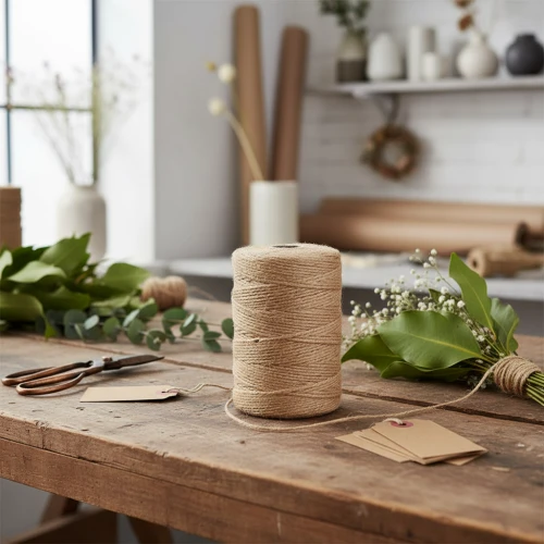 Allsidig jutesnor naturlig 1mm 200m 1 stk | Floristik24.no