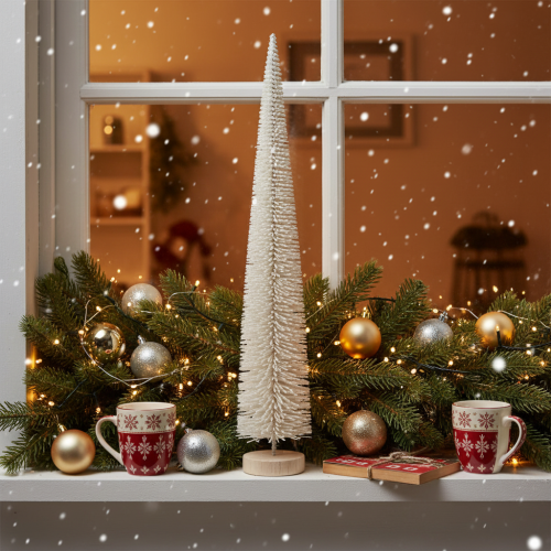 Kunstig dekorativt juletre, juletre til bord, 60 cm | Floristik24.no