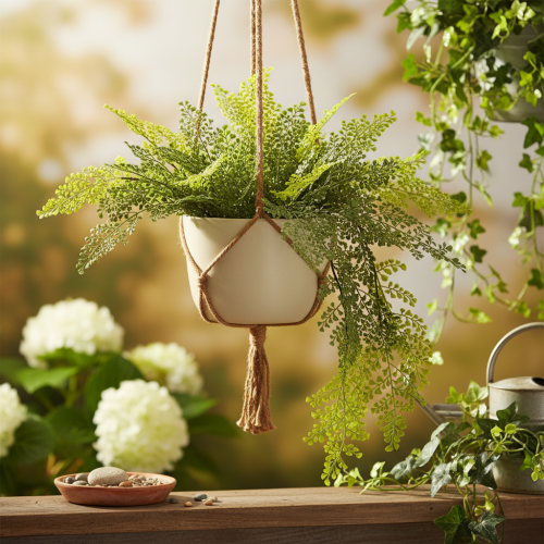 Kunstig bregnegren, delikat, til vase, 80 cm | Floristik24.no
