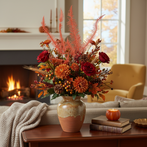 Bregner, konserverte tørkede blomster, høstdekorasjon, 60 cm, 10 stk. | Floristik24.no