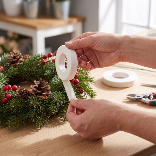 Blomstertape, hvit, 13 mm, 2