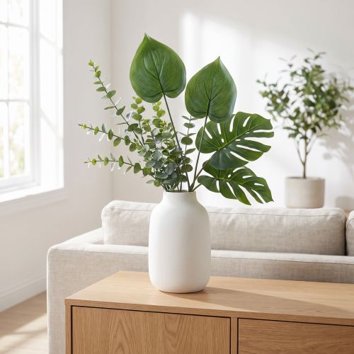 Philodendron kunstig tre venn kunstige planter grønn 48cm | Floristik24.no