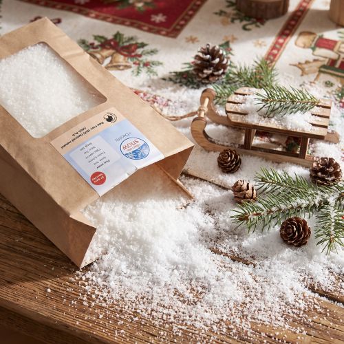 gjenstander Dekorativ snøhvit laget av mais 100% biobasert materiale 20g