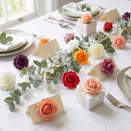 Skumrose Ø3,5cm forskjellige farger 48 stk | Floristik24.no